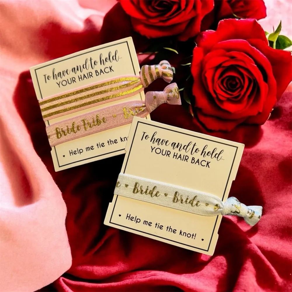 Bridal Party Gifts | Bride Tribe Elastic Hair Ties Bands